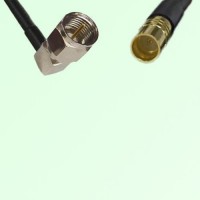 F Male Right Angle to SMP Male RF Cable Assembly