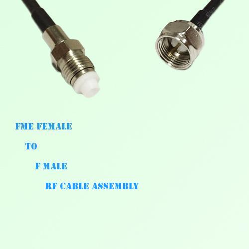 FME Female to F Male RF Cable Assembly