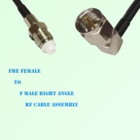 FME Female to F Male Right Angle RF Cable Assembly FME Female to F Male Right Angle RF Cable Assembly