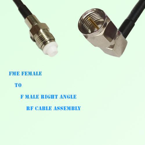 FME Female to F Male Right Angle RF Cable Assembly FME Female to F Male Right Angle RF Cable Assembly