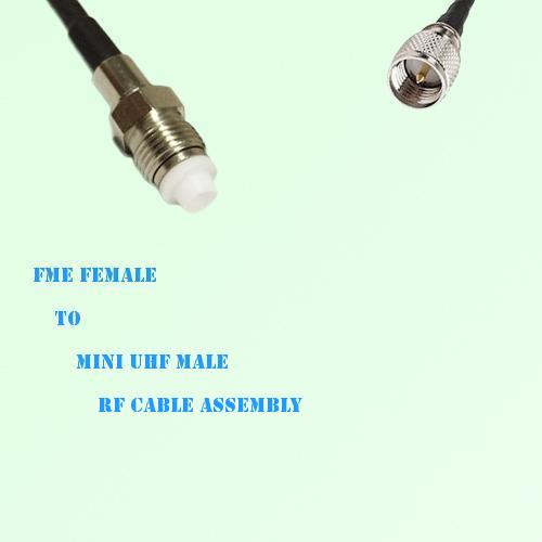 FME Female to Mini UHF Male RF Cable Assembly