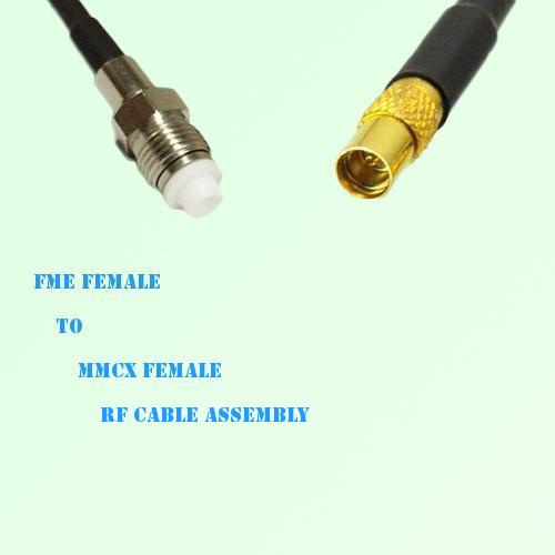 FME Female to MMCX Female RF Cable Assembly