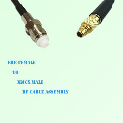 FME Female to MMCX Male RF Cable Assembly