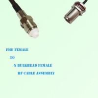 FME Female to N Bulkhead Female RF Cable Assembly