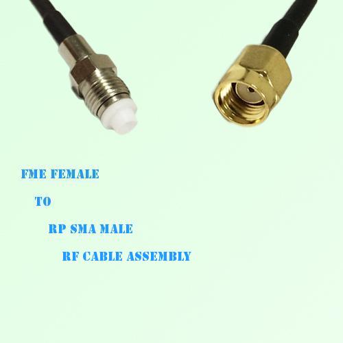 FME Female to RP SMA Male RF Cable Assembly