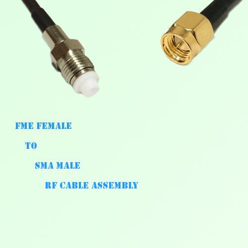 FME Female to SMA Male RF Cable Assembly