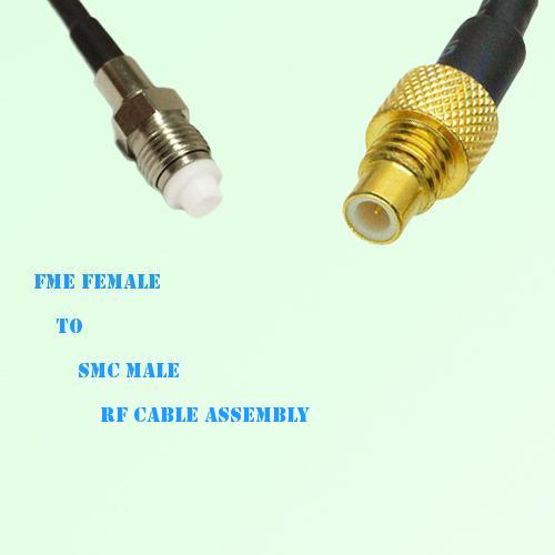 FME Female to SMC Male RF Cable Assembly