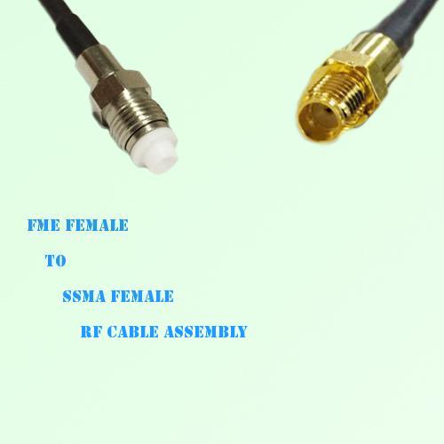 FME Female to SSMA Female RF Cable Assembly