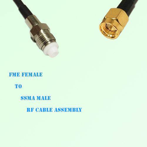 FME Female to SSMA Male RF Cable Assembly