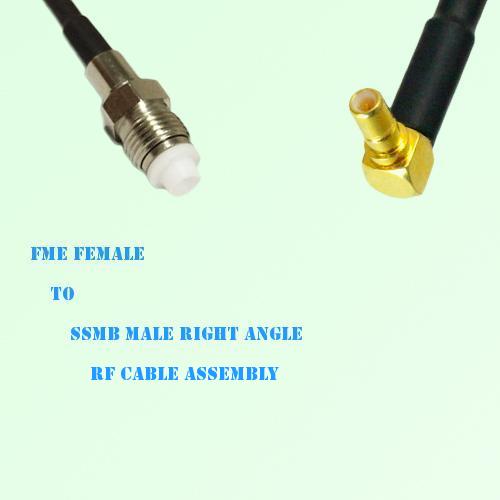 FME Female to SSMB Male Right Angle RF Cable Assembly FME Female to SSMB Male Right Angle RF Cable Assembly