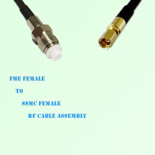 FME Female to SSMC Female RF Cable Assembly