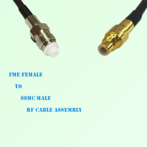 FME Female to SSMC Male RF Cable Assembly