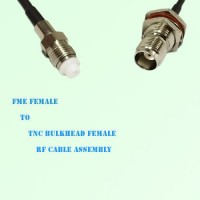 FME Female to TNC Bulkhead Female RF Cable Assembly FME Female to TNC Bulkhead Female RF Cable Assembly