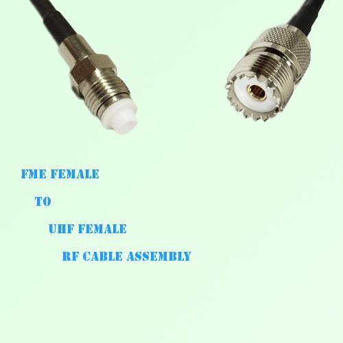 FME Female to UHF Female RF Cable Assembly