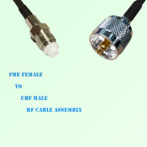 FME Female to UHF Male RF Cable Assembly