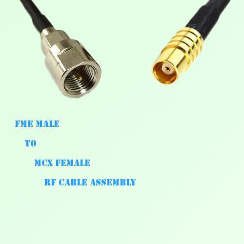 FME Male to MCX Female RF Cable Assembly