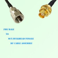 FME Male to MCX Bulkhead Female RF Cable Assembly FME Male to MCX Bulkhead Female RF Cable Assembly