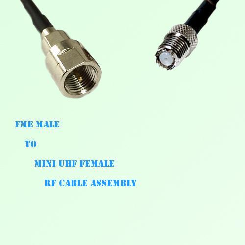 FME Male to Mini UHF Female RF Cable Assembly