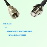 FME Male to Mini UHF Bulkhead Female RF Cable Assembly FME Male to Mini UHF Bulkhead Female RF Cable Assembly