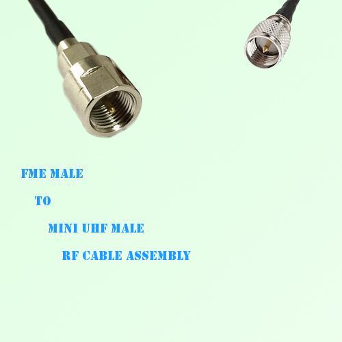 FME Male to Mini UHF Male RF Cable Assembly