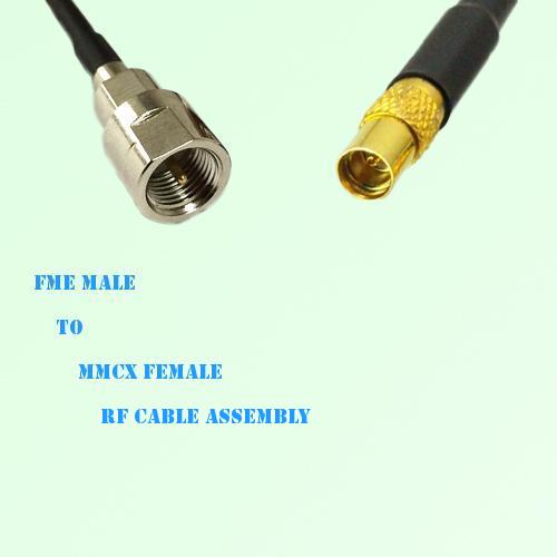 FME Male to MMCX Female RF Cable Assembly