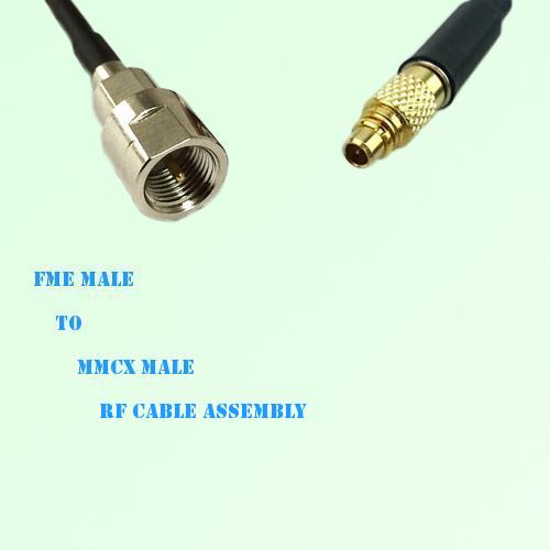 FME Male to MMCX Male RF Cable Assembly