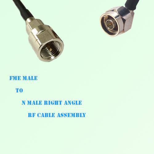 FME Male to N Male Right Angle RF Cable Assembly FME Male to N Male Right Angle RF Cable Assembly