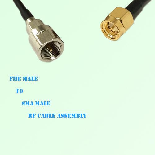 FME Male to SMA Male RF Cable Assembly