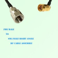 FME Male to SMA Male Right Angle RF Cable Assembly