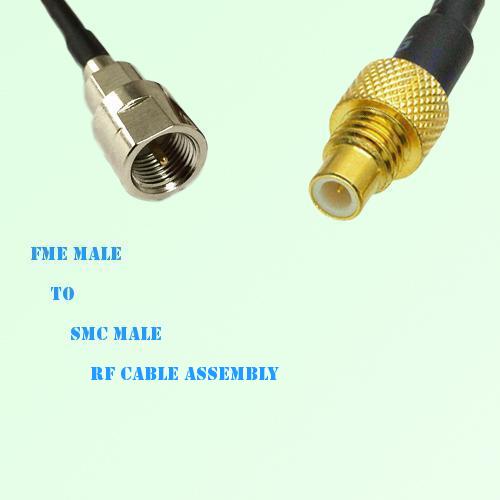FME Male to SMC Male RF Cable Assembly