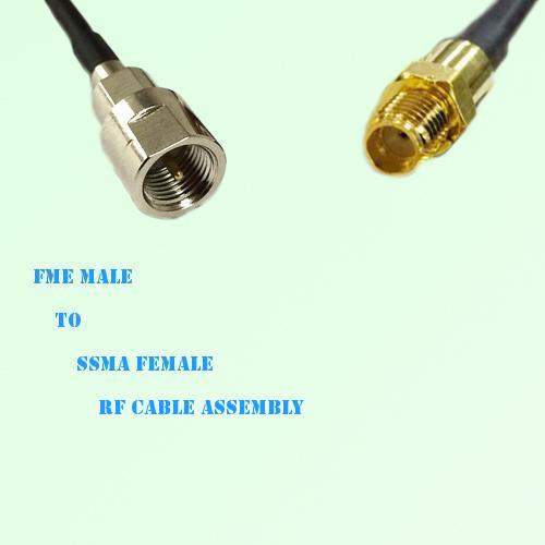 FME Male to SSMA Female RF Cable Assembly