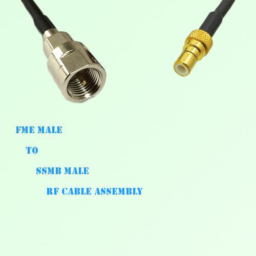 FME Male to SSMB Male RF Cable Assembly