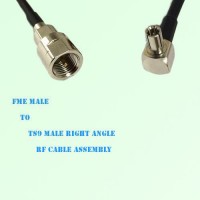 FME Male to TS9 Male Right Angle RF Cable Assembly