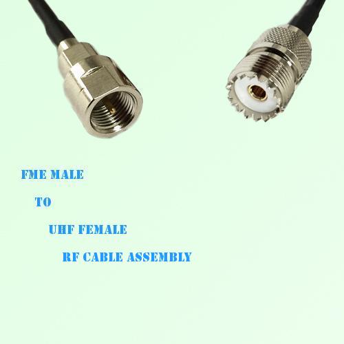 FME Male to UHF Female RF Cable Assembly
