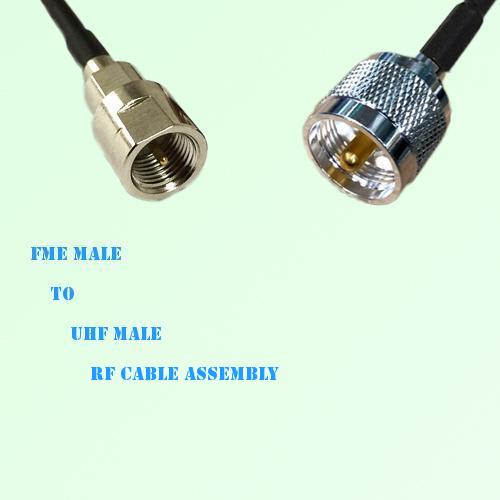 FME Male to UHF Male RF Cable Assembly