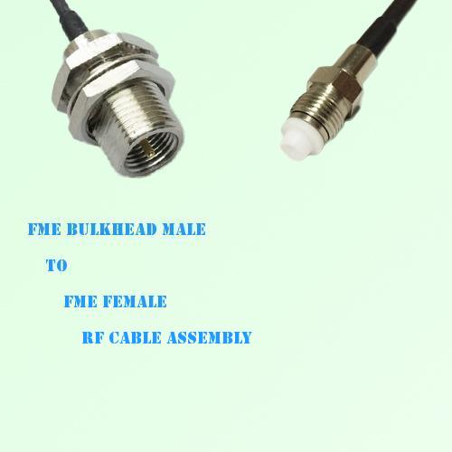 FME Bulkhead Male to FME Female RF Cable Assembly