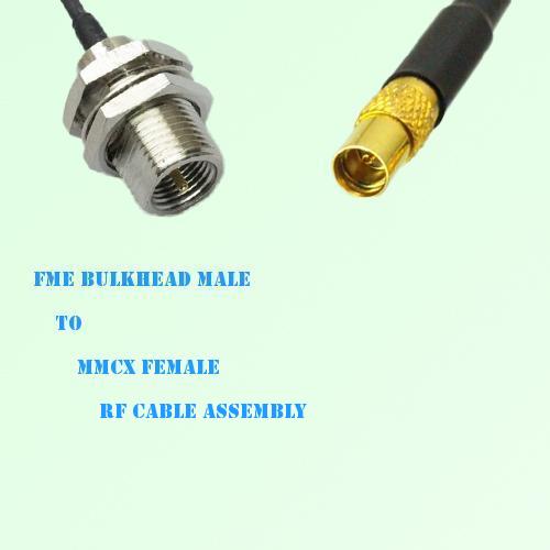 FME Bulkhead Male to MMCX Female RF Cable Assembly FME Bulkhead Male to MMCX Female RF Cable Assembly