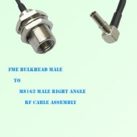 FME Bulkhead Male to MS162 Male Right Angle RF Cable Assembly