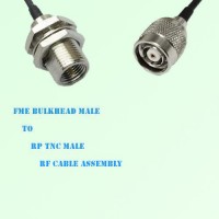 FME Bulkhead Male to RP TNC Male RF Cable Assembly FME Bulkhead Male to RP TNC Male RF Cable Assembly