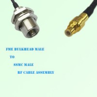 FME Bulkhead Male to SSMC Male RF Cable Assembly