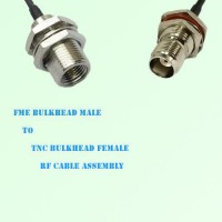 FME Bulkhead Male to TNC Bulkhead Female RF Cable Assembly FME Bulkhead Male to TNC Bulkhead Female RF Cable Assembly