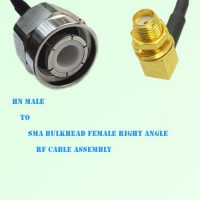 HN Male to SMA Bulkhead Female Right Angle RF Cable Assembly