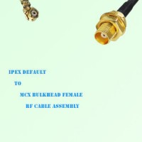 IPEX to MCX Bulkhead Female RF Cable Assembly
