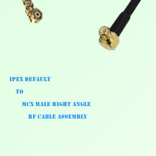IPEX to MCX Male Right Angle RF Cable Assembly