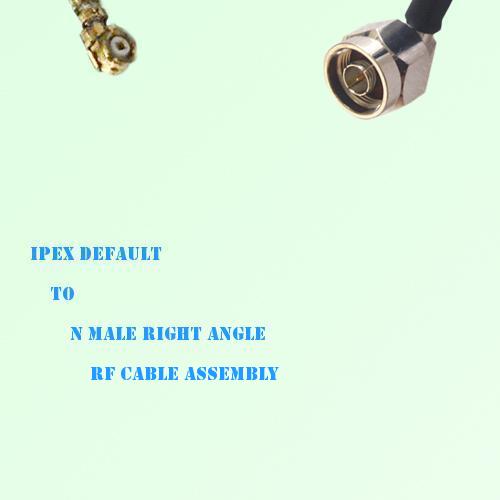 IPEX to N Male Right Angle RF Cable Assembly IPEX to N Male Right Angle RF Cable Assembly