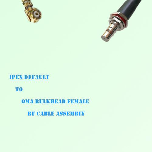 IPEX to QMA Bulkhead Female RF Cable Assembly IPEX to QMA Bulkhead Female RF Cable Assembly