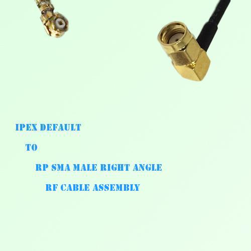 IPEX to RP SMA Male Right Angle RF Cable Assembly