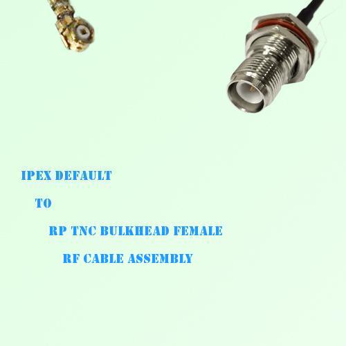 IPEX to RP TNC Bulkhead Female RF Cable Assembly