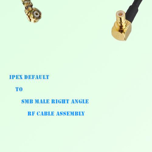 IPEX to SMB Male Right Angle RF Cable Assembly