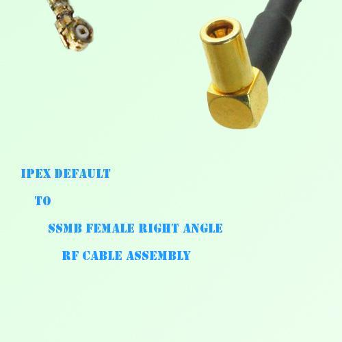 IPEX to SSMB Female Right Angle RF Cable Assembly